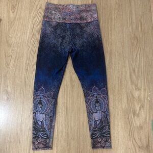 Evolution and creation yoga Buddha leggings high waist